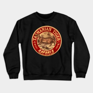 Vintage Tasmanian Tiger Hunt Crewneck Sweatshirt